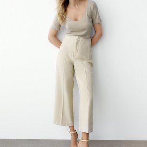 NWT ZARA STRAIGHT CUT CULOTTES